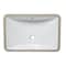 Eago EAGO BC227 White Ceramic 22"x15" Undermount Rectangular Bathroom Sink BC227 - alternate 8